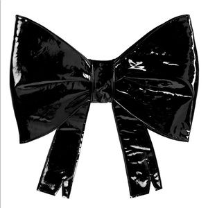 Big black bow bag